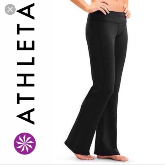 Athleta Pants - Athleta kick booty yoga stretch pants black